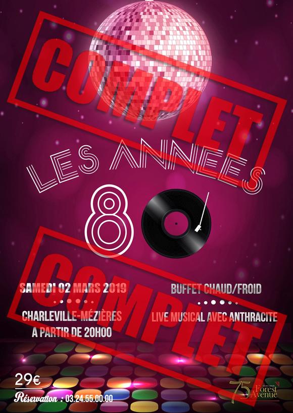 Création d'un affiche pour une soirée année 80-90